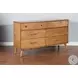 Cinnamon Mindi Medium Brown 6 Drawer Dresser