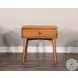 Cozy Luxe Medium Brown 1 Drawer Nightstand