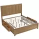 Charlotte Light Brown Queen Storage Platform Bed