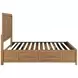 Charlotte Light Brown Queen Storage Platform Bed