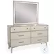 Cinnamon Mindi Gray Rectangular Dresser Mirror