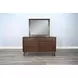 2336WL-D2 Walnut 6 Drawer Dresser