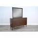 2336WL-D2 Walnut 6 Drawer Dresser