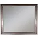 American Modern Walnut Rectangular Dresser Mirror