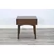 American Modern Walnut 1 Drawer Nightstand