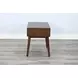 American Modern Walnut 1 Drawer Nightstand