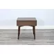 American Modern Walnut 1 Drawer Nightstand