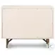 Van Matte Alabaster Rectangular 3 Drawer Nightstand