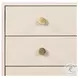 Van Matte Alabaster Rectangular 3 Drawer Nightstand