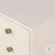 Van Matte Alabaster Rectangular 3 Drawer Nightstand