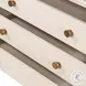 Van Matte Alabaster Rectangular 3 Drawer Nightstand