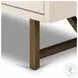 Van Matte Alabaster Rectangular 3 Drawer Nightstand