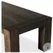 Abaso Ebony Rustic Wormwood Oak Rectangular 108" Dining Room Set