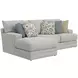 Stockbridge Slate 2 Piece Sectional Chaise and Loveseat