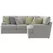 Stockbridge Slate 2 Piece Sectional Loveseat and Section