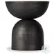 Corbett Creamy Taupe Marble Round End Table