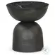 Corbett Polished Black Marble Large Round Occassional Table Set