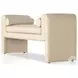 Mitchell Thames Cream Performance Fabric 63" Accent Bench