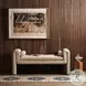 Mitchell Thames Cream Performance Fabric 63" Accent Bench