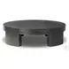 Sheffield Charcoal Oak Veneer Small Round Coffee Table