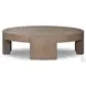 Sheffield Warm Natural Flat Oak Veneer Small Round Coffee Table
