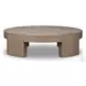Sheffield Warm Natural Flat Oak Veneer Small Round Coffee Table