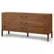 Arturo Natural Walnut Veneer 6 Drawer Dresser