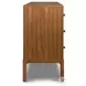Arturo Natural Walnut Veneer 6 Drawer Dresser