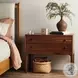 Arturo Natural Walnut Veneer 2 Drawer Nightstand