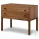 Arturo Natural Walnut Veneer 2 Drawer Nightstand