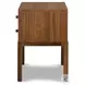 Arturo Natural Walnut Veneer 2 Drawer Nightstand
