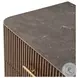Fletcher Black Wash Mango and Black Cane Large 2 Drawer Nightstand