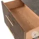 Fletcher Black Wash Mango and Black Cane Large 2 Drawer Nightstand