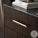 Fletcher Black Wash Mango and Black Cane Large 2 Drawer Nightstand