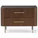 Fletcher Black Wash Mango and Black Cane Large 2 Drawer Nightstand