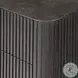 Fletcher Distressed Black Oak Large 2 Drawer Nightstand