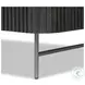 Fletcher Distressed Black Oak Large 2 Drawer Nightstand