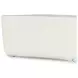 Basil Matte White Cast Aluminum Outdoor Rectangular Occassional Table Set