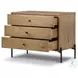 Eaton Amber Oak Resin Large 3 Drawer Nightstand