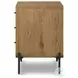 Eaton Amber Oak Resin Large 3 Drawer Nightstand