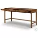 Arturo Natural Walnut Veneer 60" Drawer Desk