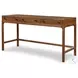 Arturo Natural Walnut Veneer 60" Drawer Desk