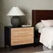Sydney Black Wash Mango Large 3 Drawer Nightstand
