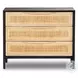 Sydney Black Wash Mango Large 3 Drawer Nightstand