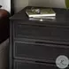 Sydney Black Wash Mango and Black Cane Large 3 Drawer Nightstand