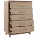 Wilshire Natural 5 Drawer Chest