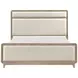 Wilshire Natural California King Upholstered Panel Bed