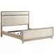 Wilshire Natural California King Upholstered Panel Bed