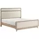 Wilshire Natural California King Upholstered Panel Bed