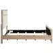 Wilshire Natural California King Upholstered Panel Bed